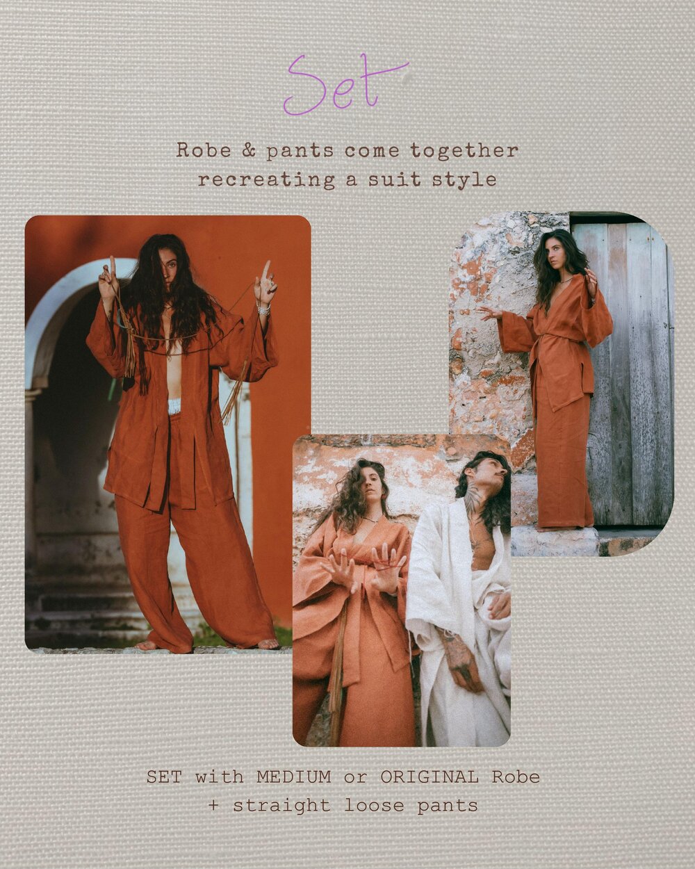 The Set — robe and pants together